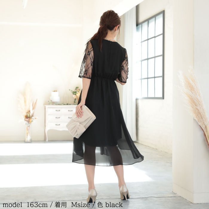 袖あり 二次会 パーティードレス ワンピース ランキング結婚式 韓国 ママコーデ 袖つき おしゃれ かわいい 人気 最新 楽ちん