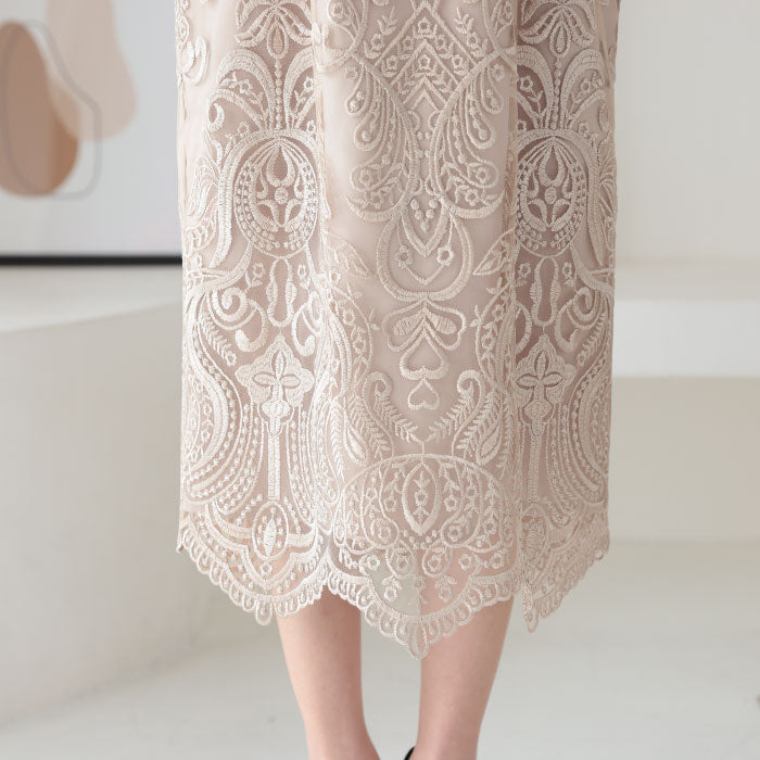 袖あり 二次会 パーティードレス ワンピース ランキング結婚式 韓国 ママコーデ 袖つき おしゃれ かわいい 人気 最新 楽ちん レース