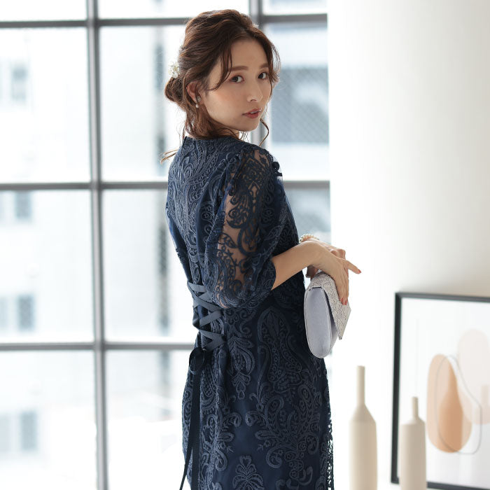 袖あり 二次会 パーティードレス ワンピース ランキング結婚式 韓国 ママコーデ 袖つき おしゃれ 謝恩会 人気 ランキング かわいい 人気 最新 楽ちん レース