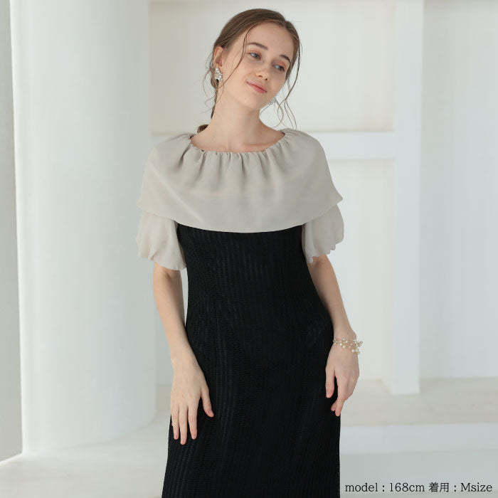袖あり 二次会 パーティードレス ワンピース ランキング結婚式 韓国 ママコーデ 袖つき おしゃれ かわいい 人気 最新 楽ちん