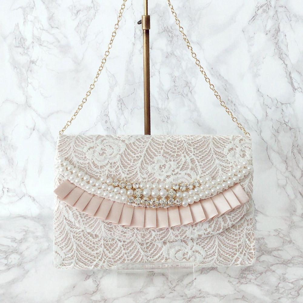 結婚式 BAG バッグ おしゃれ 人気 ふくさ ハンドバッグ サブバッグ かわいい トレンド クラッチバッグ レース 二次会