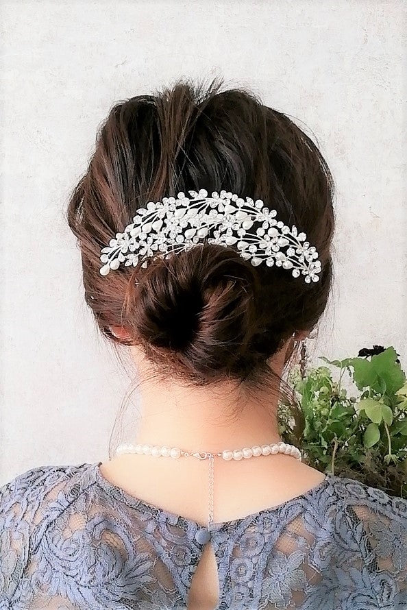 結婚式 ヘアアクセサリー バレッタ かわいい ヘアピン おしゃれ 人気 韓国 ランキング ゴールド 二次会 謝恩会 パーティー ヘアアクセ ヘッドドレス
