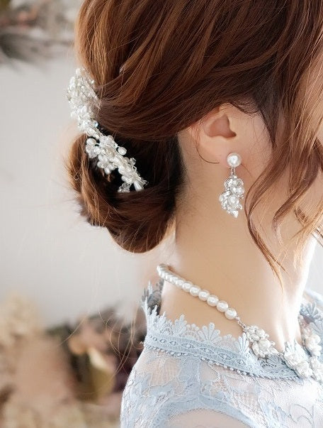 結婚式 おしゃれ ピアス イヤリング 人気 トレンド 韓国 ビジュー パール 二次会 インスタグラマー ゴールド アクセサリー