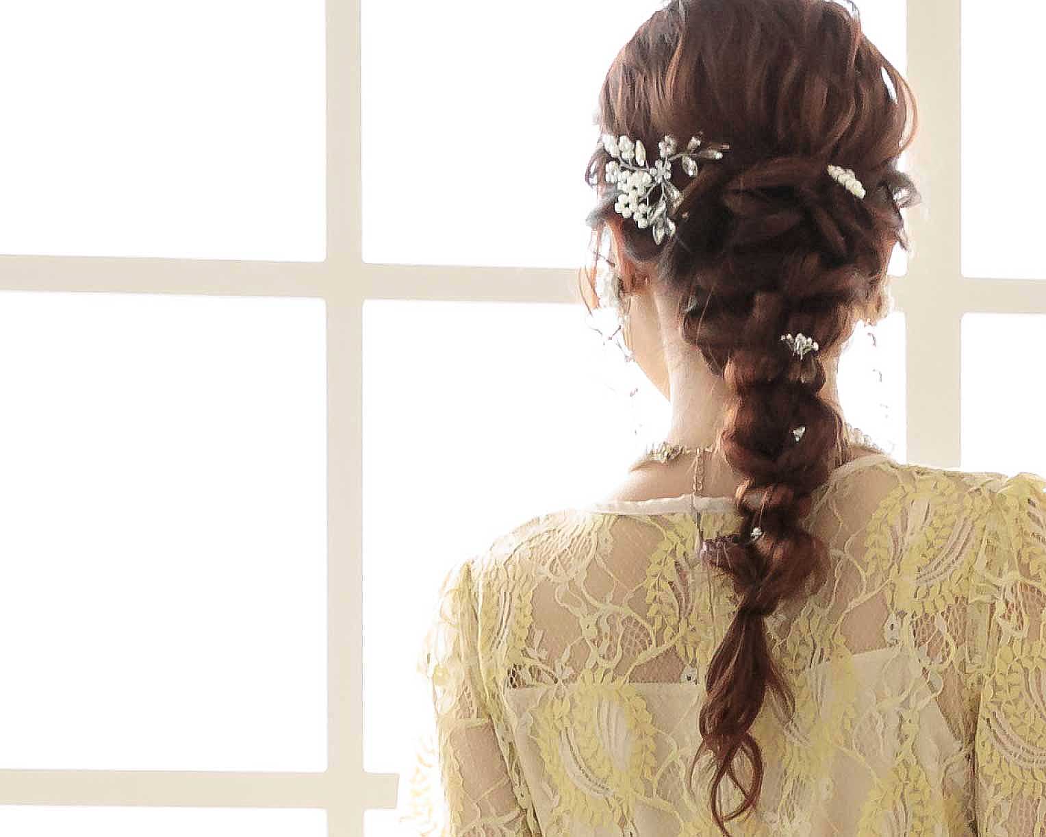 結婚式 ヘアアクセサリー バレッタ かわいい ヘアピン おしゃれ 人気 韓国 ランキング ゴールド 二次会 謝恩会 パーティー ヘアアクセ ヘッドドレス