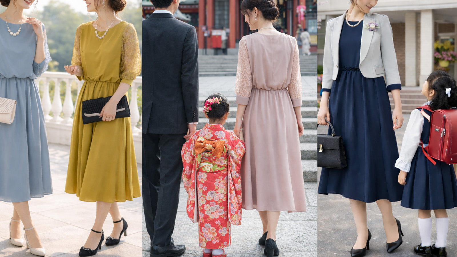 結婚式・七五三・入卒園式に使えるセレモニードレス全7色｜Placebo