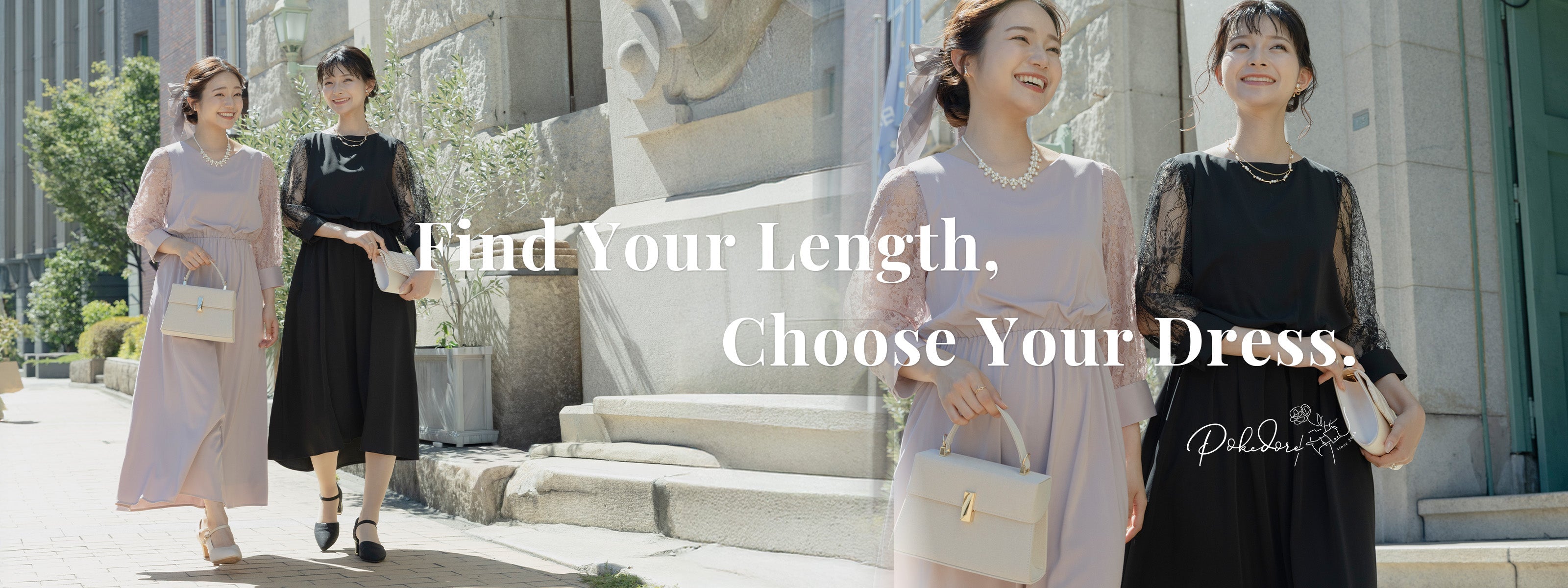Find Your Length, Choose Your Dress.