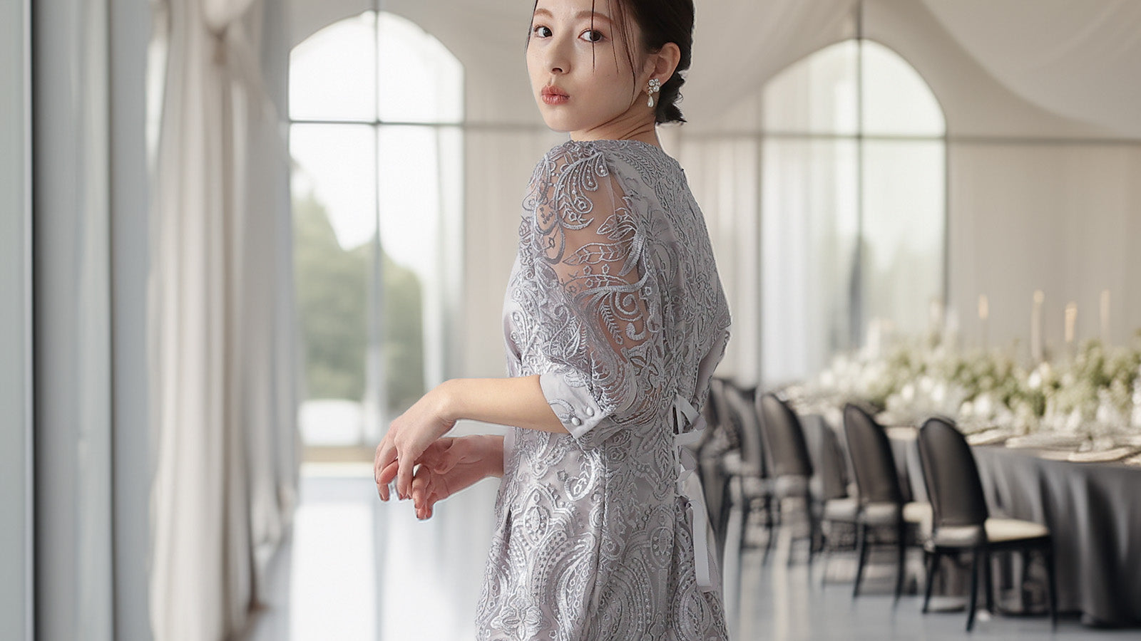 結婚式・お呼ばれ向け袖ありドレス特集｜二の腕カバー・大きいサイズ対応｜Placebo