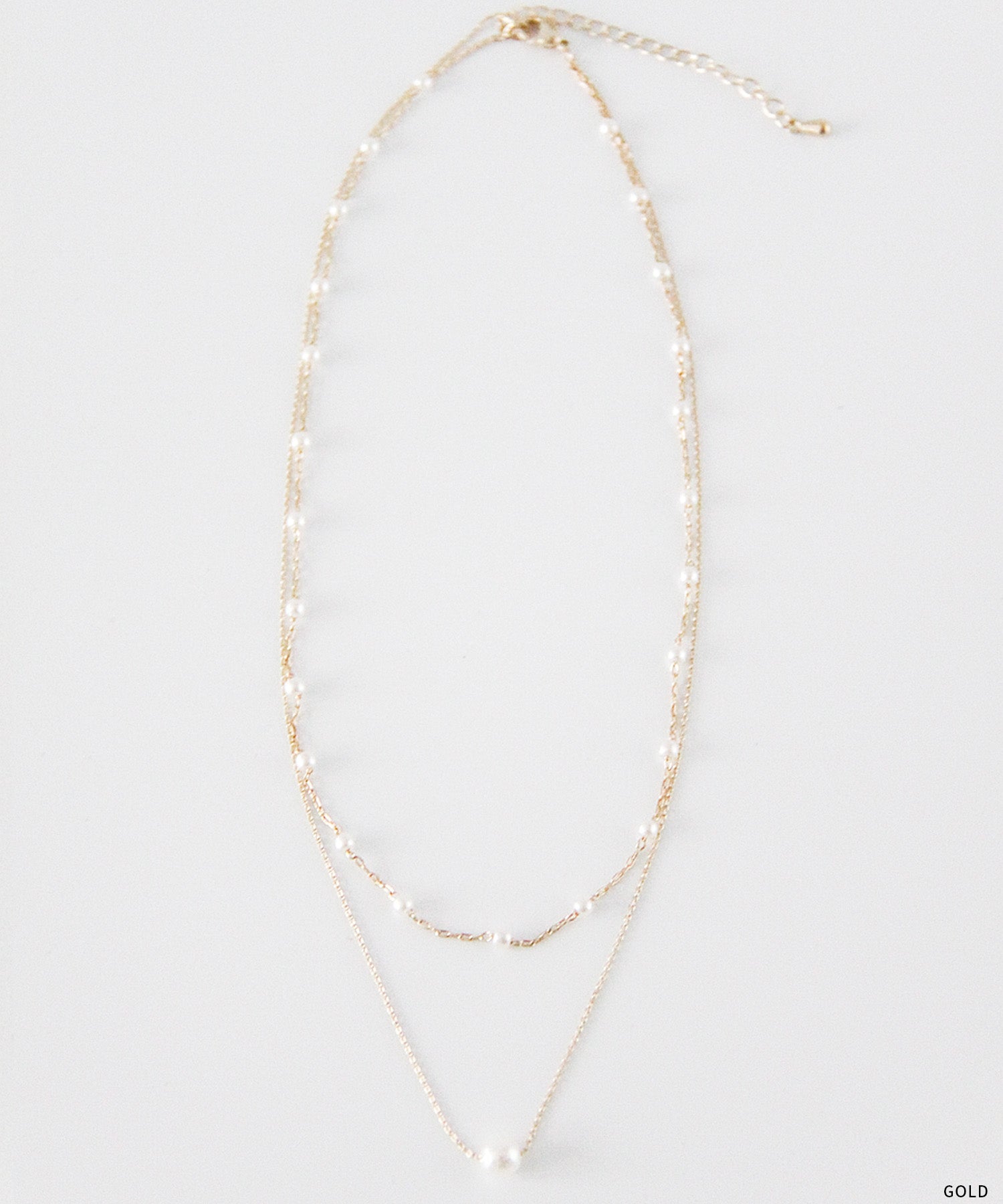 2連パールネックレス　10195