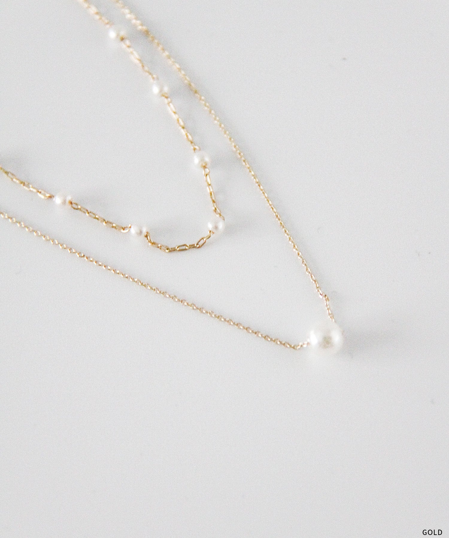 2連パールネックレス　10195