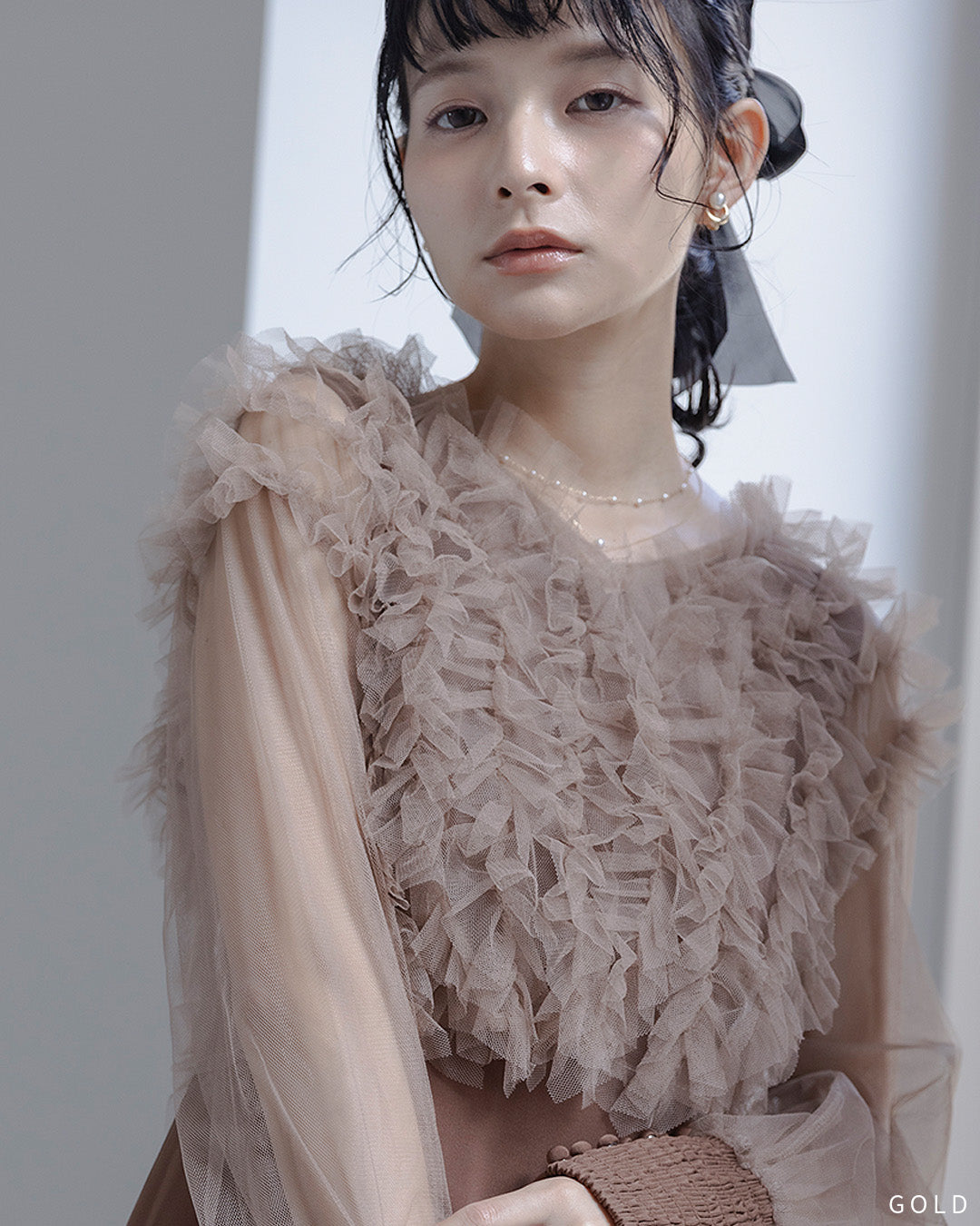 2連パールネックレス　10195