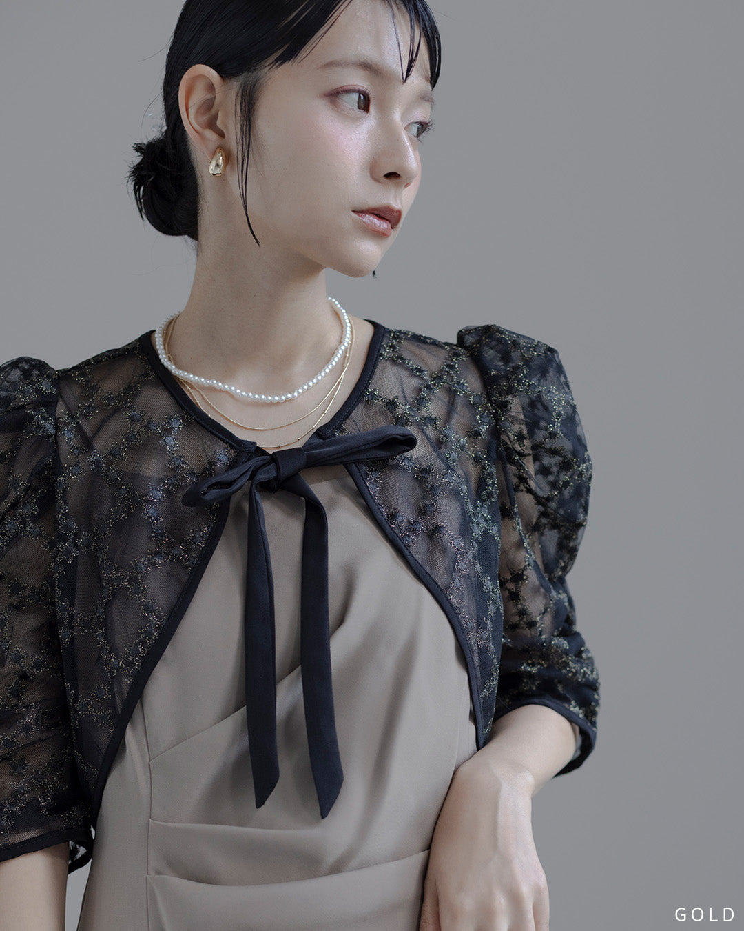 3本セットネックレス パール チェーン 　10196