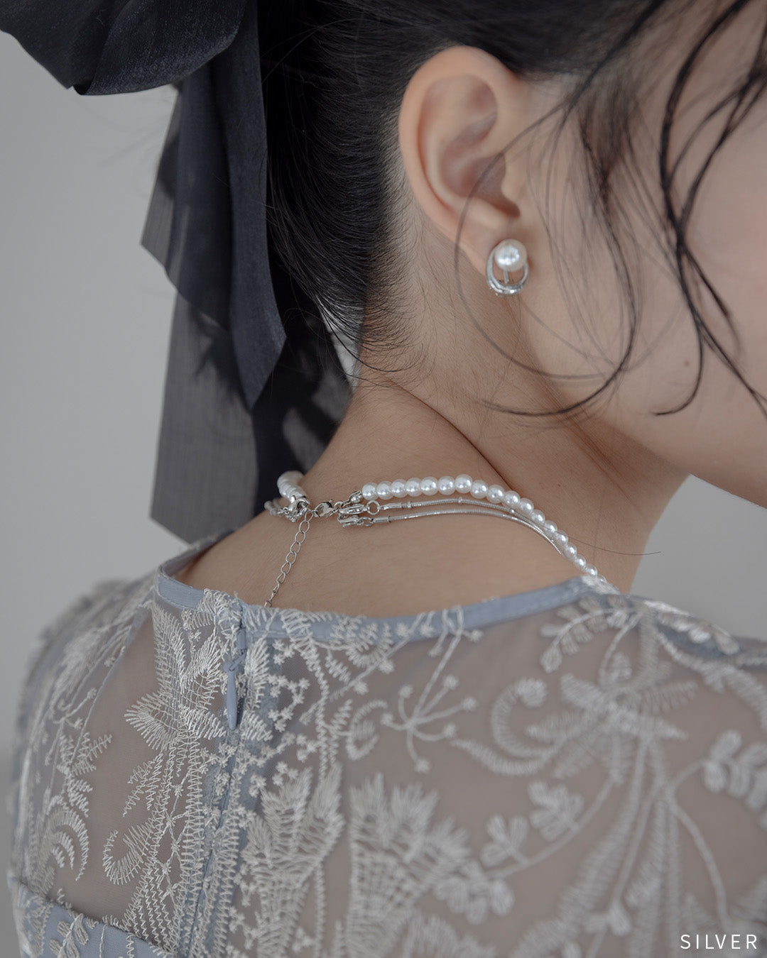 3本セットネックレス パール チェーン 　10196