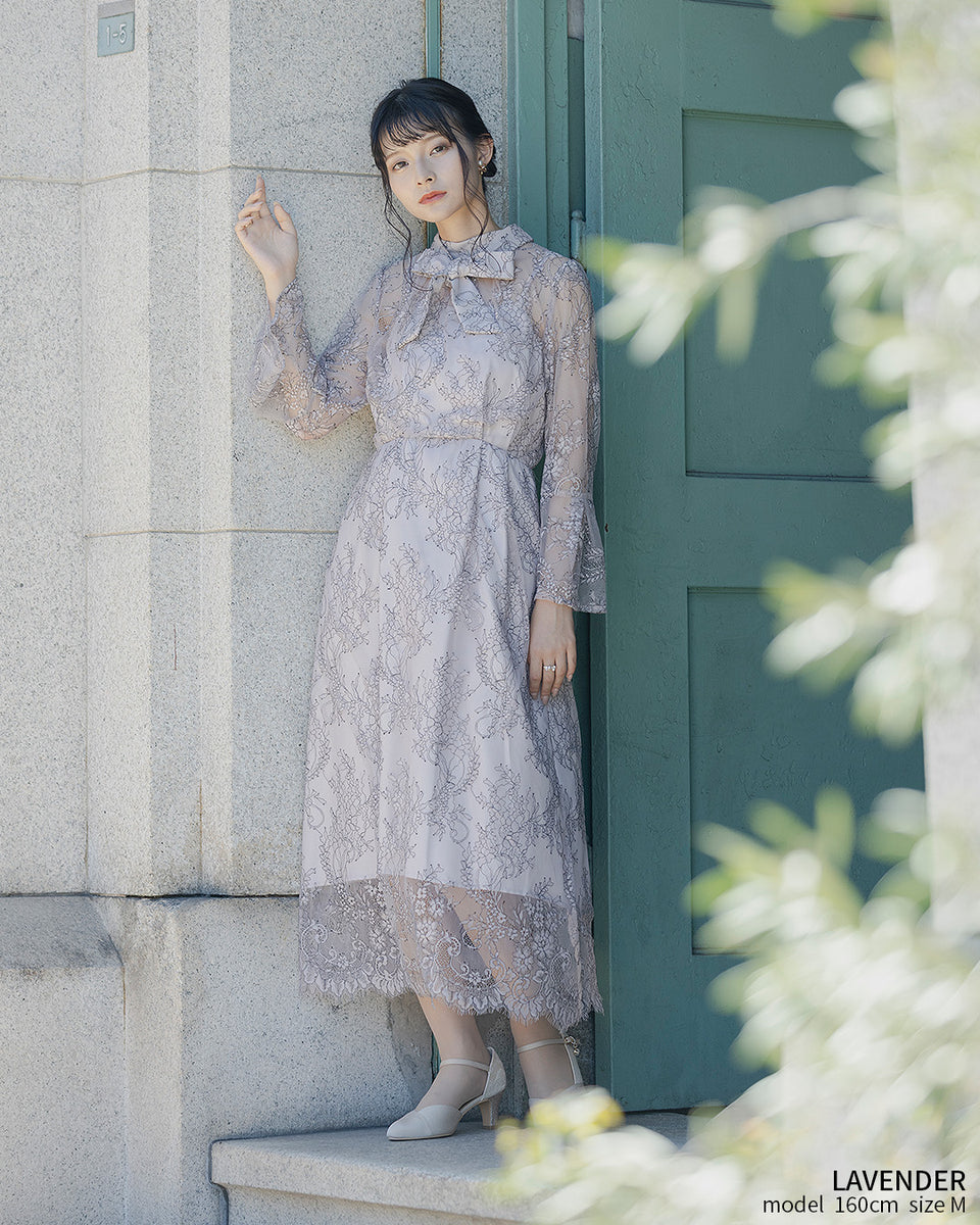 S ～ LL 】大きいサイズ 結婚式 二次会 袖あり人気 ドレス レース 