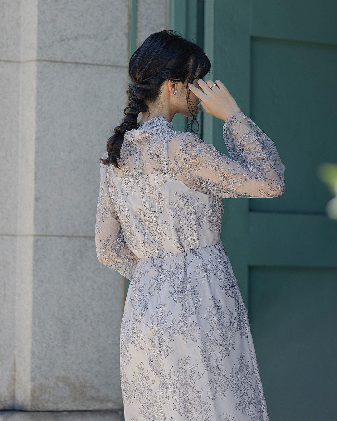 S ～ LL 】大きいサイズ 結婚式 二次会 袖あり人気 ドレス レース