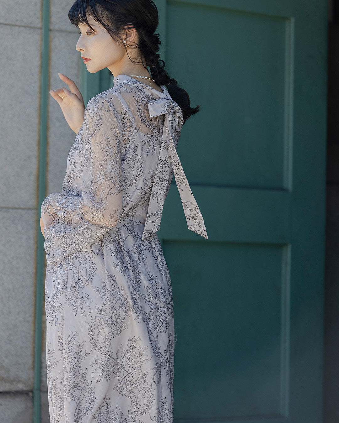 S ～ LL 】大きいサイズ 結婚式 二次会 袖あり人気 ドレス レース