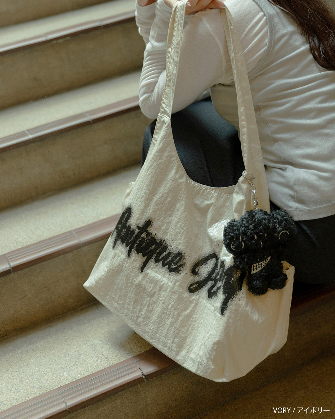 antique JEYロゴ入りビッグトート　aj007