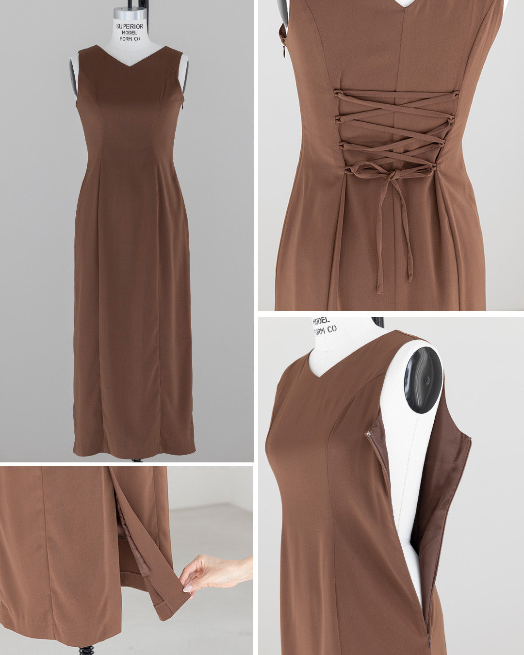 [ Dorry doll ] フリルブラウスセットドレス　as25682 グレー