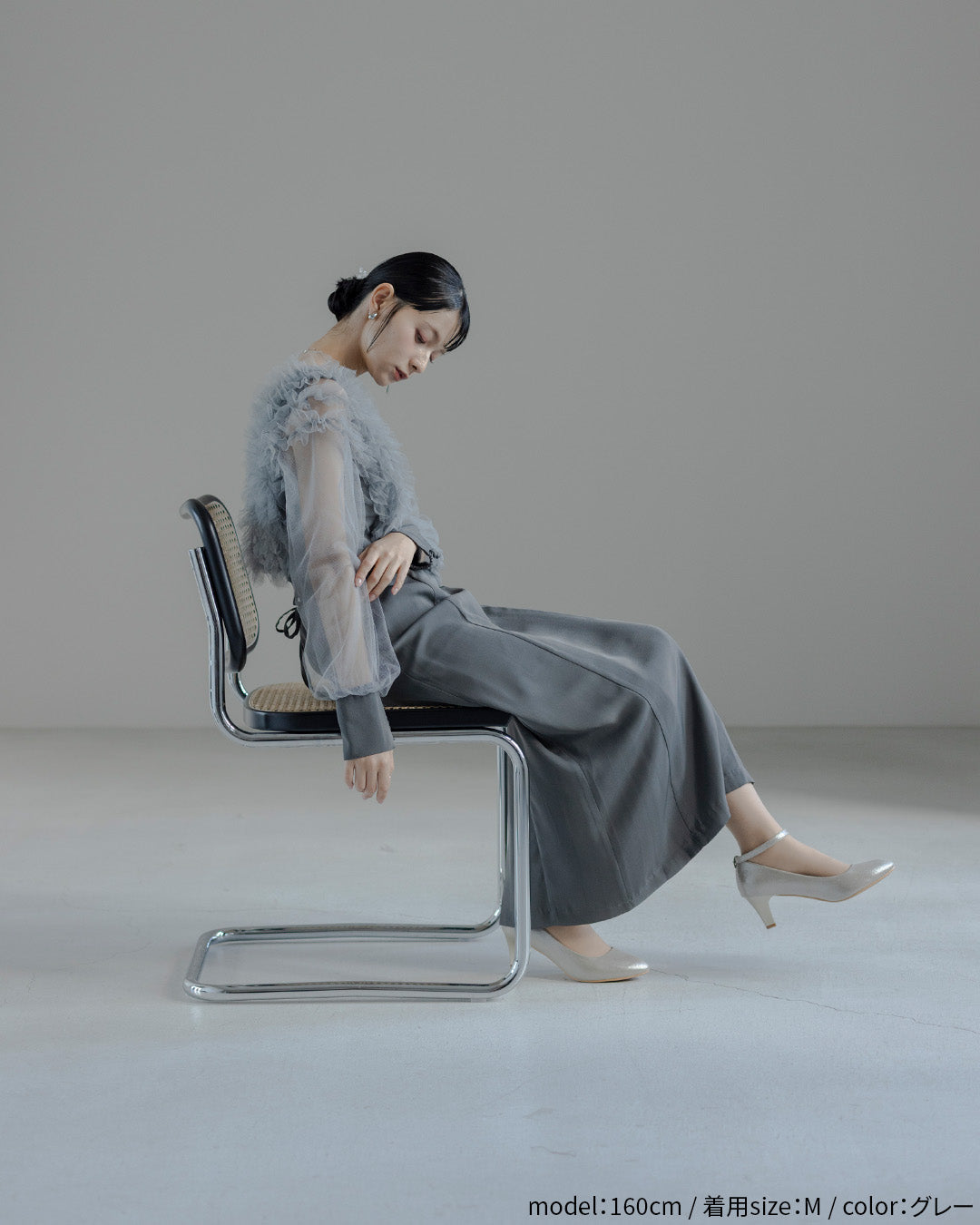 Fluffy sleeve pencil dress 9382 Dorry doll ドリードール おしゃれ