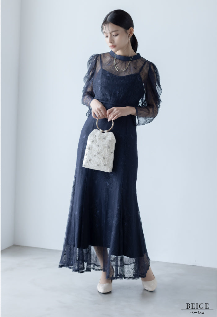【Dorry Doll】2WAYリングハンドルビジューバッグ 2WAY仕様リングハンドルビジューバッグ（ハンドバッグ）｜Dorry Doll
