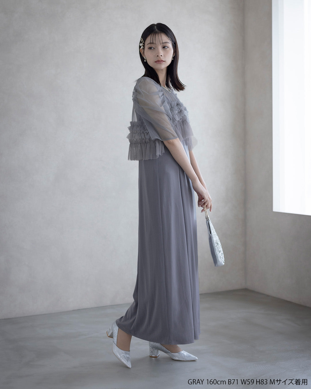 Ruffle tulle airy dress 9388 Dorry doll ドリードール ドレス