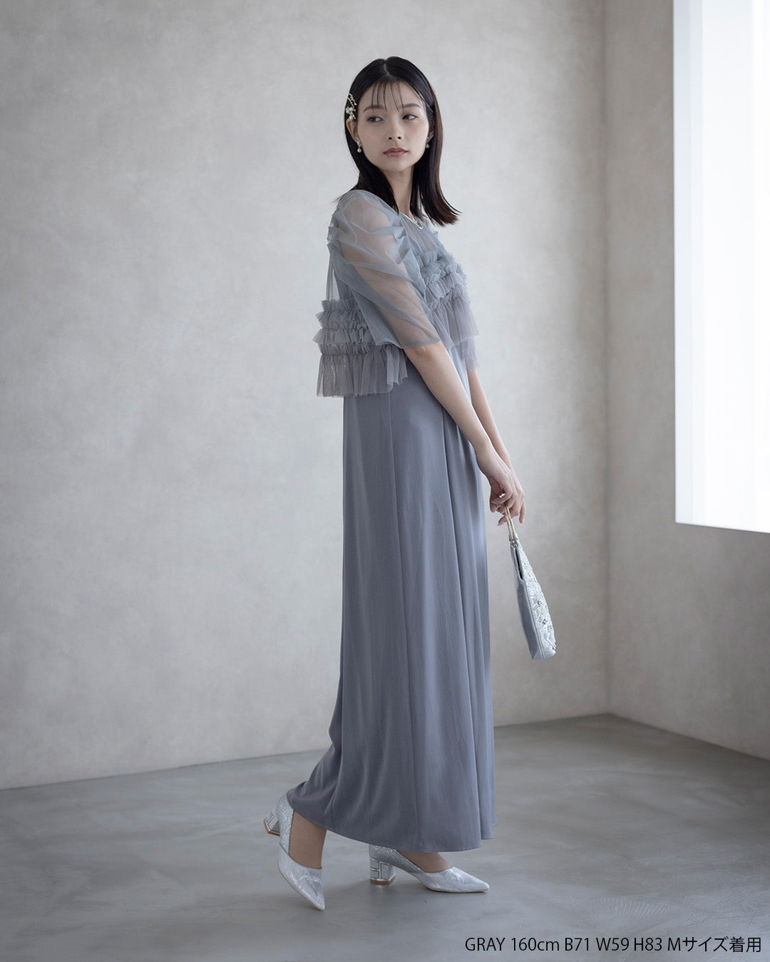 Ruffle tulle airy dress 9388 Dorry doll ドリードール ドレス