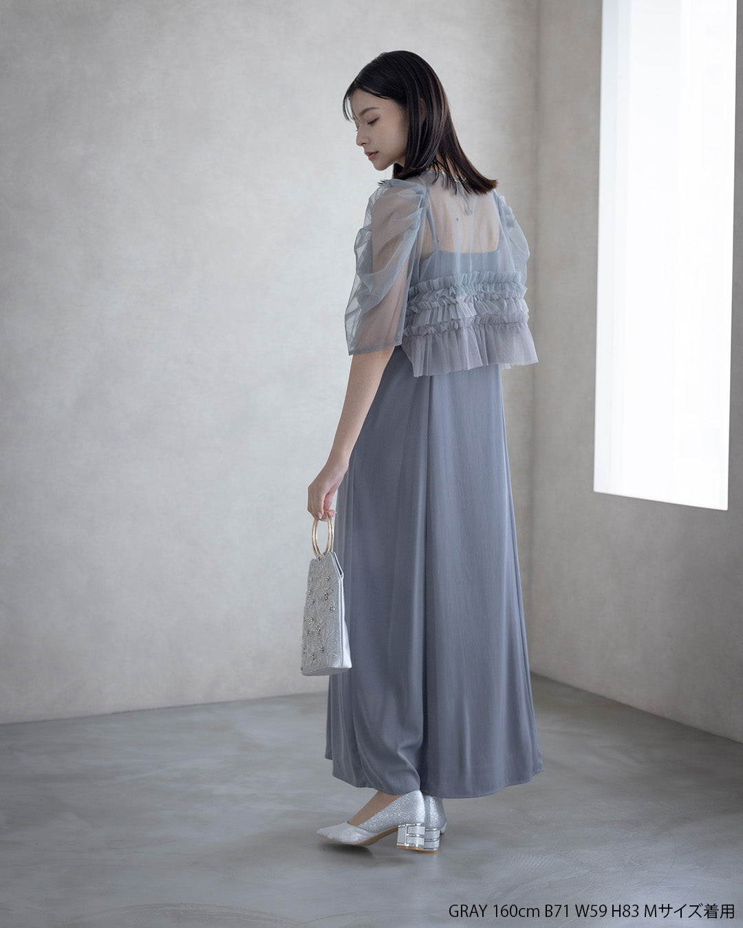 Ruffle tulle airy dress レディース パーティードレス LE'RURE ドレス Ruffle tulle airy dress : ZOZOTOWN Yahoo!店