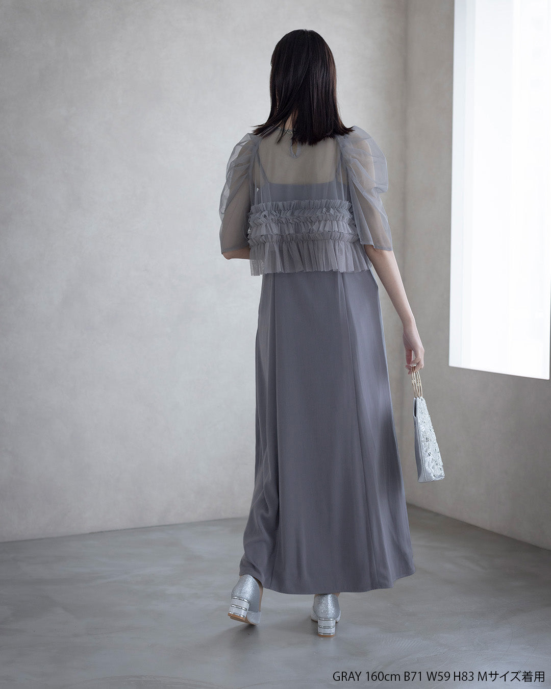 Ruffle tulle airy dress 9388 Dorry doll ドリードール ドレス