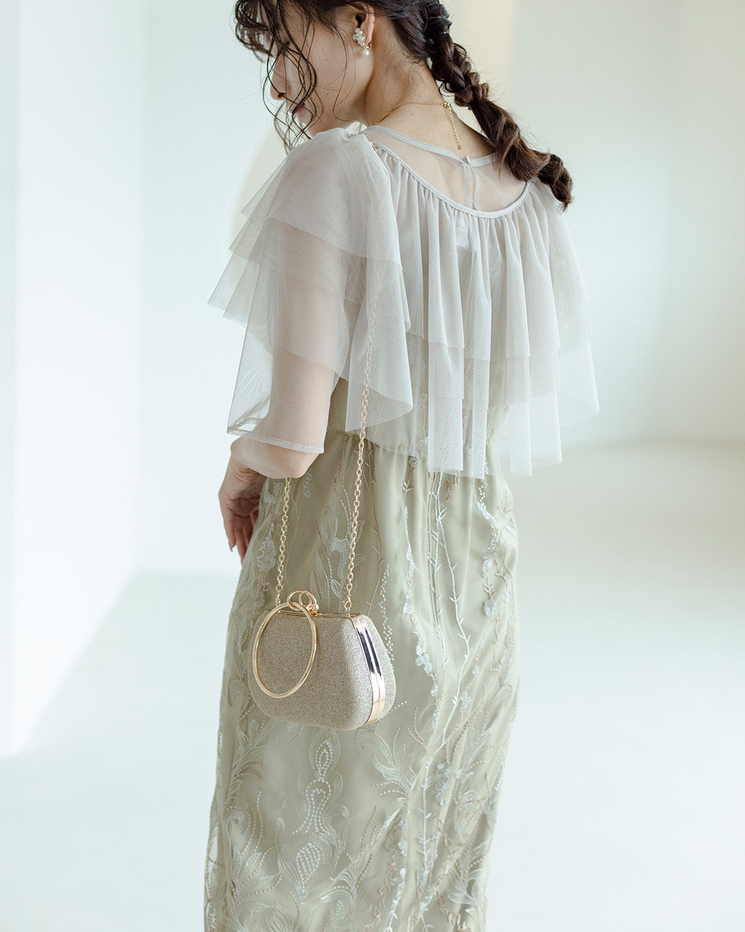 2wayシャイニーラメリングハンドルガマグチバッグ as9394 Dorry doll