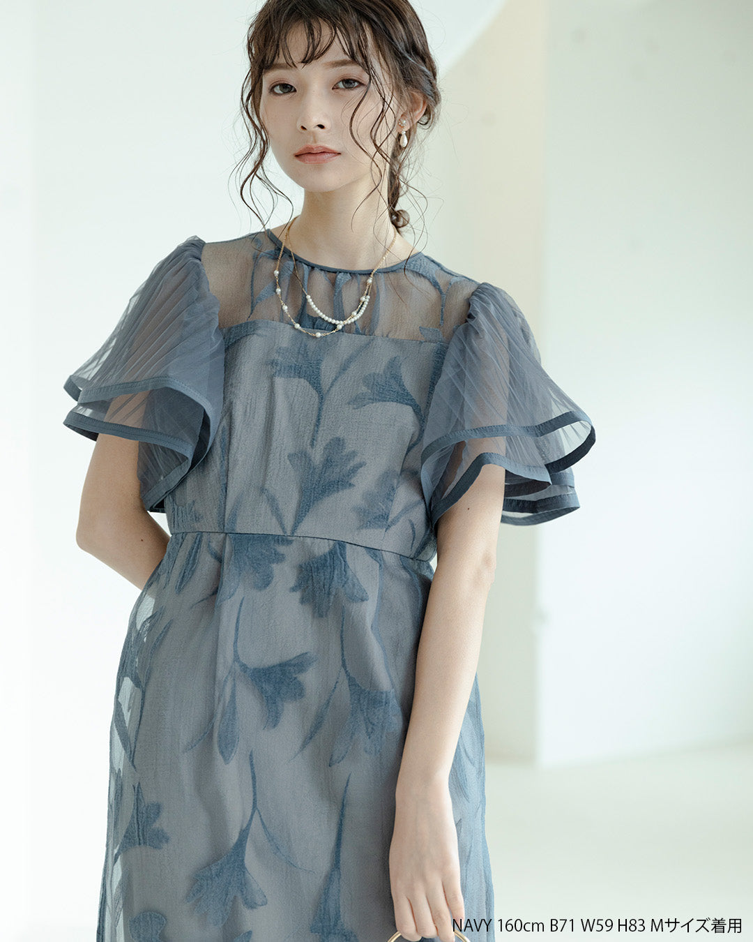 LE’RURE Circurar sleeve flower dress Circurar sleeve flower dressのドレス|Dorry Doll / LE'RURE