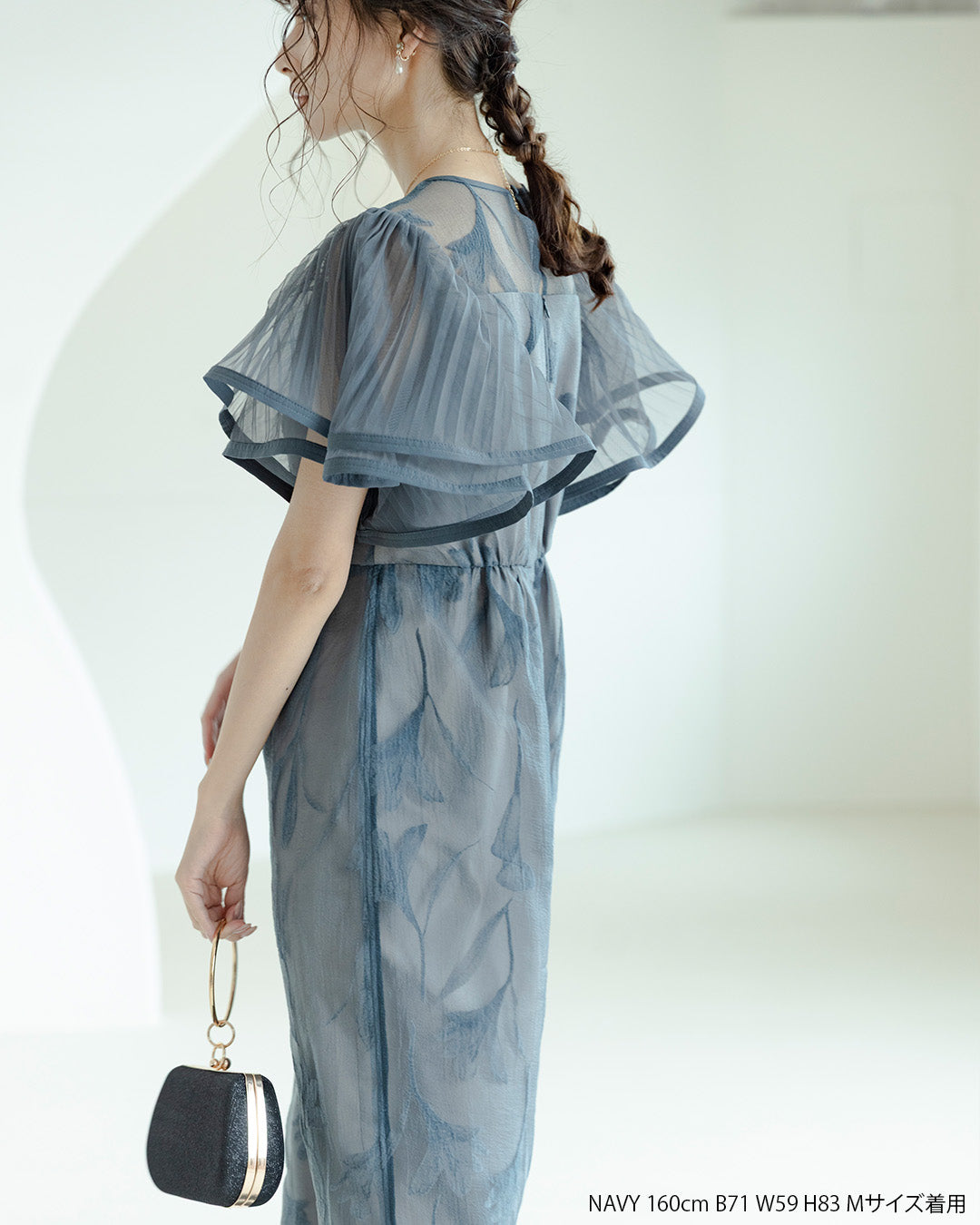 スーツ・フォーマル・ドレス LERURE Circurar sleeve flower dress Circurar sleeve flower dress（ドレス）｜LE'RURE（リルアー）の