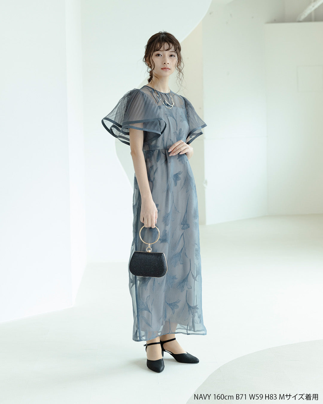 Circurar sleeve flower dress as9561 Dorry doll ドリードール Circurar sleeve flower dress as9561 Dorry doll ドリードール