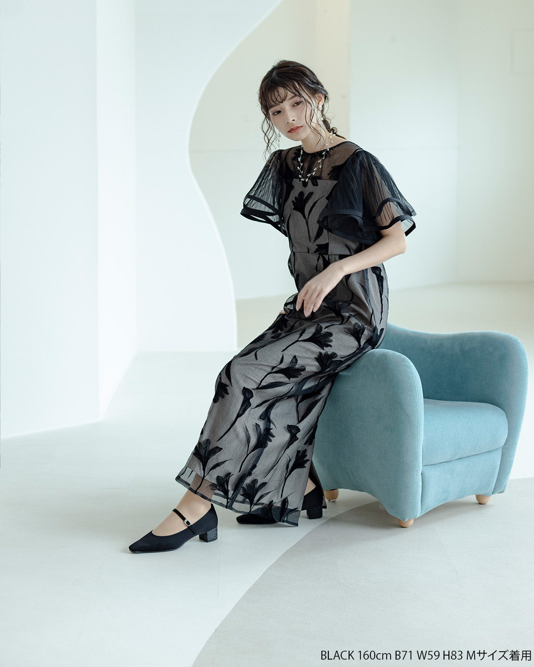 Circurar sleeve flower dress オケージョンドレス Circurar sleeve flower dressのドレス|Dorry Doll / LE'RURE