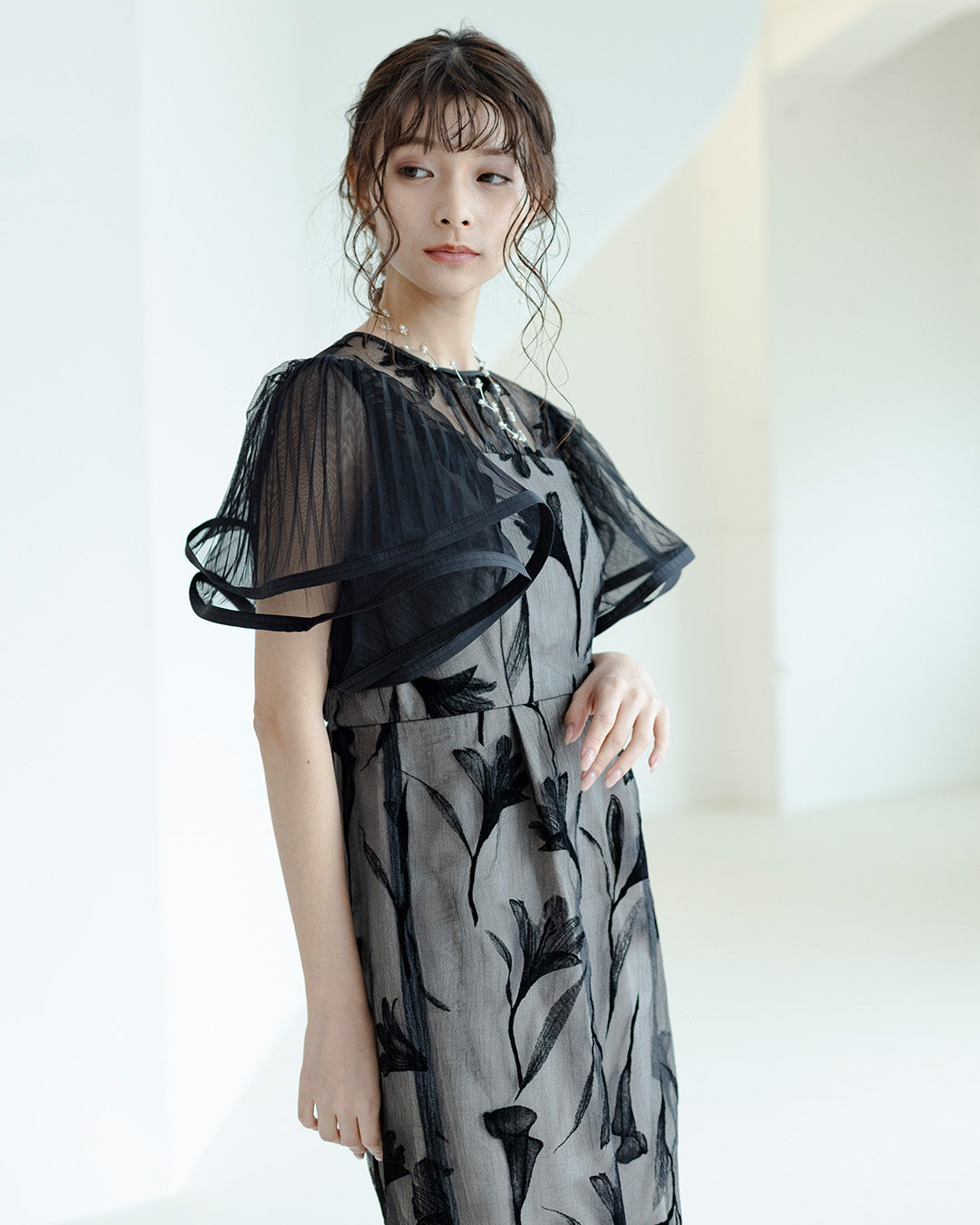 Circurar sleeve flower dress as9561 Dorry doll ドリードール
