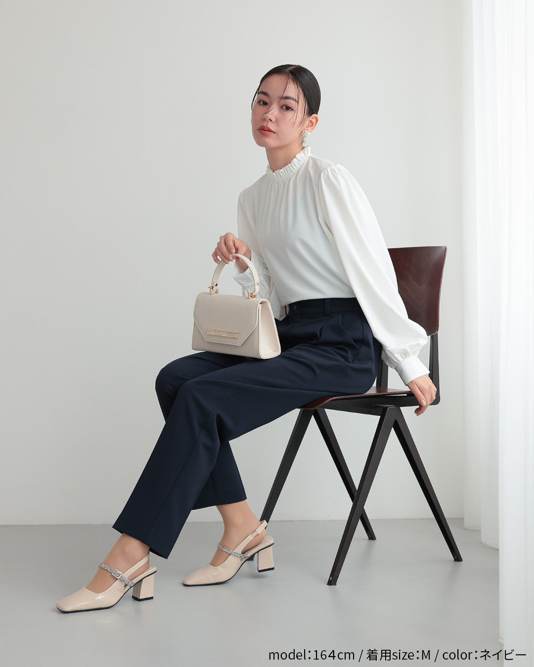 [ Placebo ] 【手洗いOK】クルーネックベストセットアップスーツ３点セット h125604 ネイビー