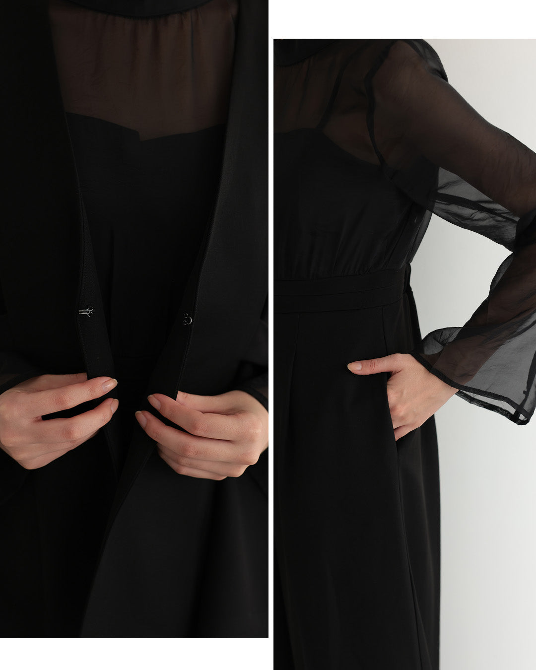 [ Placebo ] ジレ オールインワン ２点セット h125608 ブラック