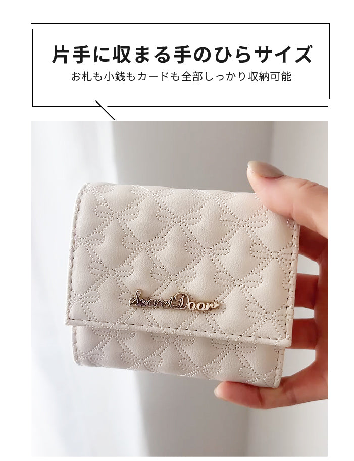 【 ALTROSE 】 レディース りぼん刺繍財布 rb333105